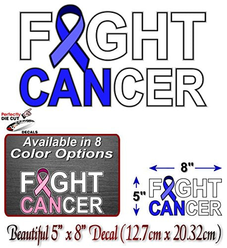 I CAN Fight Cancer 8" Decal-Street Legal Decals