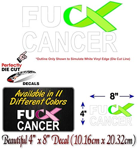 FU Cancer Ribbon 8" Decal-Street Legal Decals
