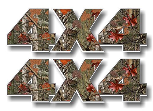 (2) 4x4 Camo 13" Decals-Street Legal Decals