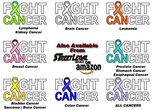 I CAN Fight Cancer 8" Decal-Street Legal Decals