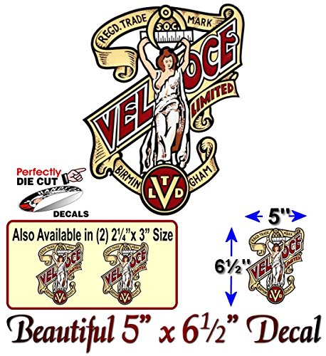 Veloce Motorcycle Vintage Vinyl Decal Velocette Bike LE M Venom Shifters Stickers -Street Legal Decals