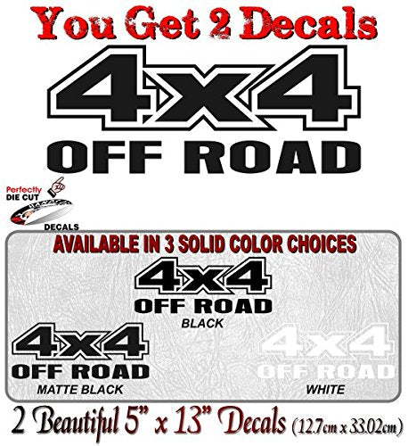 (2) 4x4 Offroad Vinyl 13" Decals-Street Legal Decals