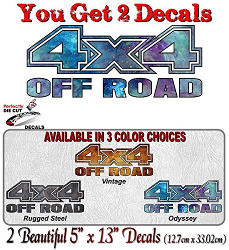 (2) 4x4 Offroad Vinyl 13" Decals-Street Legal Decals