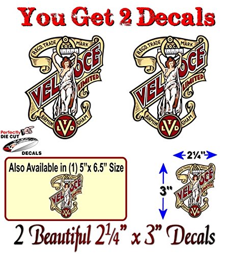Veloce Motorcycle Vintage Vinyl Decal Velocette Bike LE M Venom Shifters Stickers -Street Legal Decals