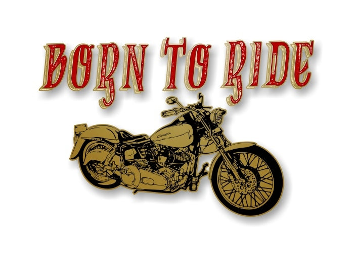 Born to Ride 8" Motorcycle Decal -Street Legal Decals