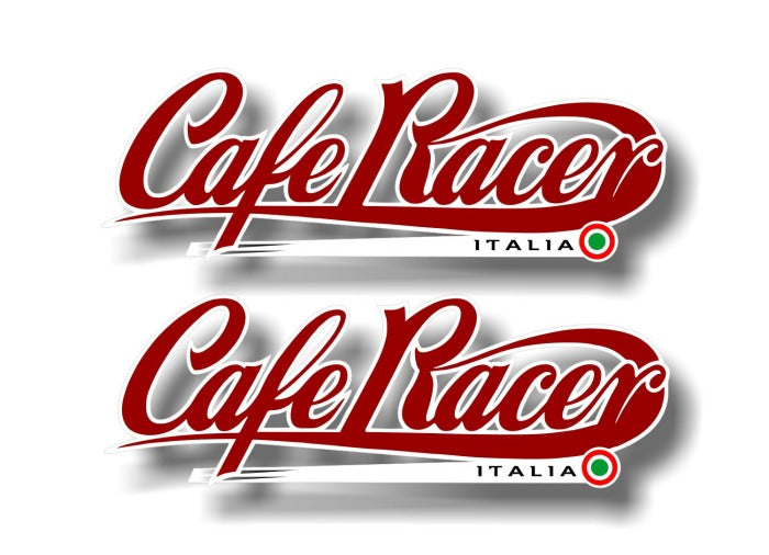 (2) Cafe Racer Italia 9" Decals -Street Legal Decals