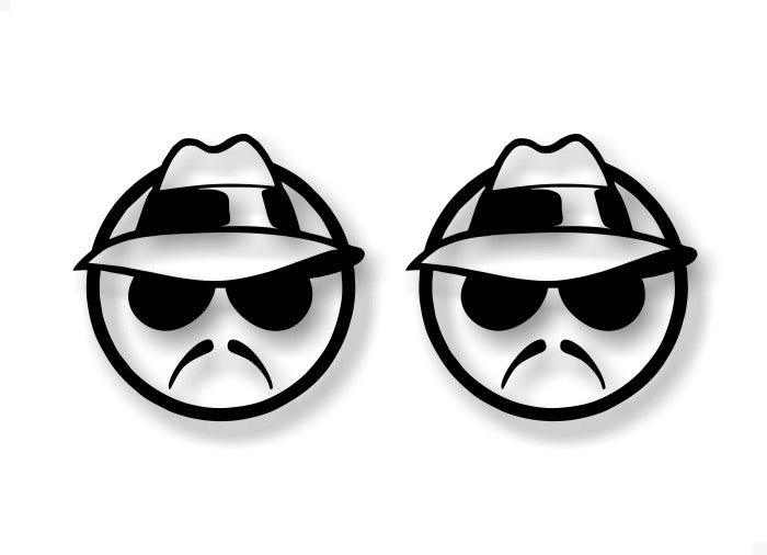 (2) Lowrider 4" Decals -Street Legal Decals