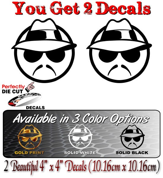 (2) Lowrider 4" Decals -Street Legal Decals