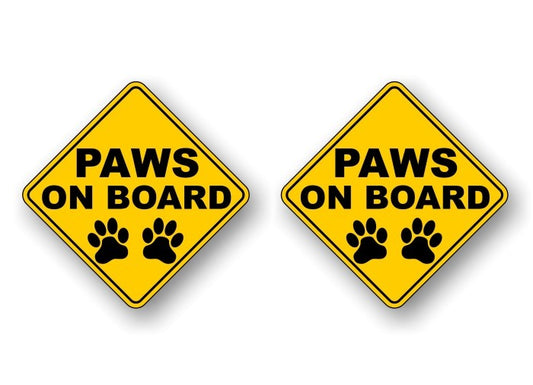 Paws on Board Decals -Street Legal Decals