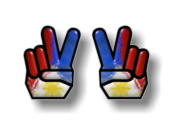 (2) Peace USA 5" Decals -Street Legal Decals