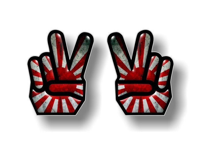 (2) Peace USA 5" Decals -Street Legal Decals