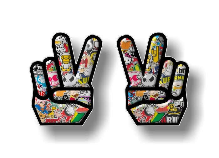 (2) Peace USA 5" Decals -Street Legal Decals