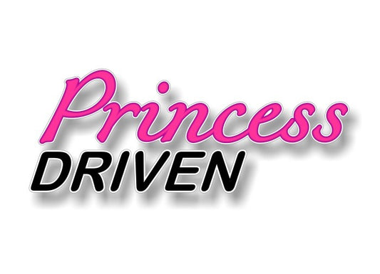 (2) Princess Driven 9" Decals -Street Legal Decals
