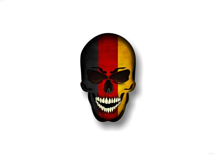 2 Forbidden Skull Series American Decals USA America Flag Vinyl Stickers Racing Race Army Helmet Human Skulls Sticker -Street Legal Decals