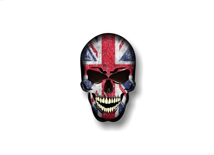 2 Forbidden Skull Series American Decals USA America Flag Vinyl Stickers Racing Race Army Helmet Human Skulls Sticker -Street Legal Decals