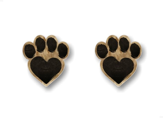 2 Dog Paw Love Print in Furry Color Design 5'' Decals Dog Love Paws Cute Car Sticker Decal Pet Adoption Rescue Kennel Animal Shelter Vinyl Stickers -Street Legal Decals