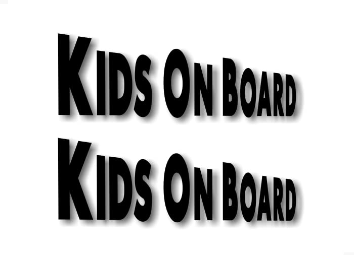 Kids On Board Vinyl Decals Car Safety Stickers Cute Kid Child Onboard Caution Warning Sign Sticker Decal -Street Legal Decals