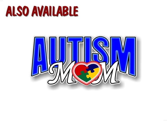 2 Autism Ribbon Puzzle Design 6'' Decals -Street Legal Decals