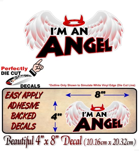 I'm an Angel 8'' Decal Little Devil -Street Legal Decals