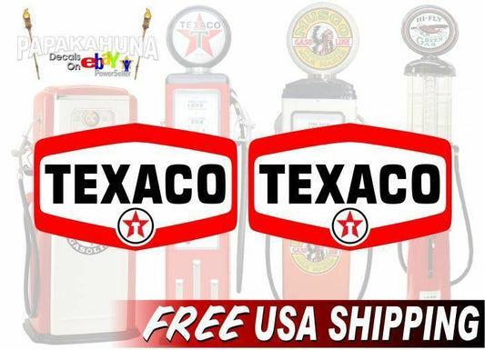 (2) Texcaco 1960's Decals-Street Legal Decals