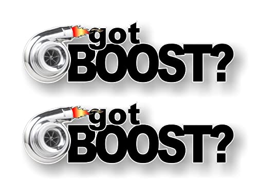 2 GOT Boost 9'' Vinyl Decals Blower Supercharger Turbo Diesel Boost Blown Charger JDM Stickers -Street Legal Decals