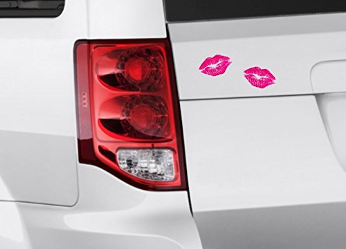 (3) Kiss Lips 2.5'' Decals-Street Legal Decals