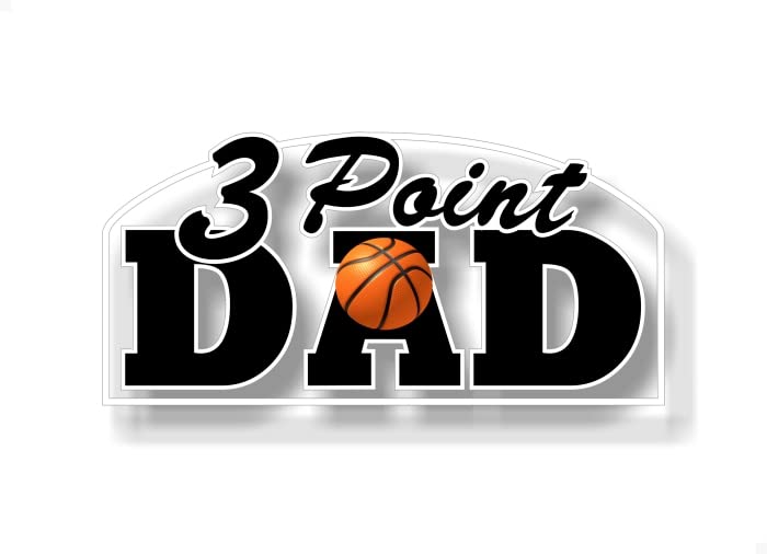 Sports DAD 8'' Decal Soccer Football Hockey Volleyball Basketball Baseball Softball Sports Vinyl Sticker -Street Legal Decals