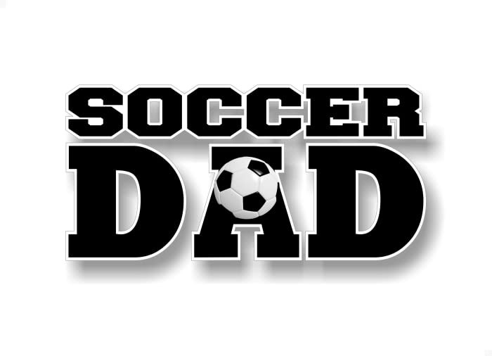 Sports DAD 8'' Decal Soccer Football Hockey Volleyball Basketball Baseball Softball Sports Vinyl Sticker -Street Legal Decals