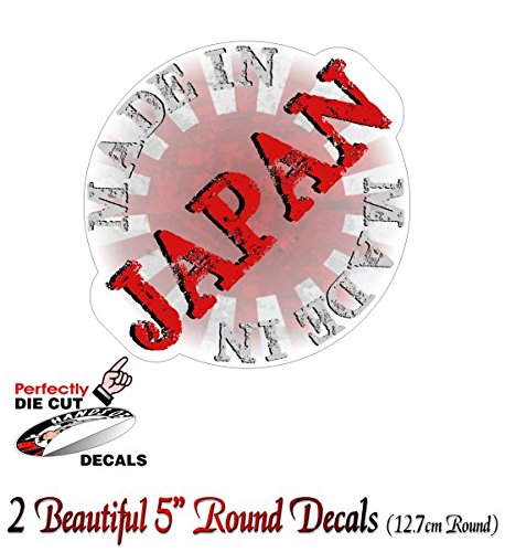 (2) Made in Japan 5" Decals-Street Legal Decals