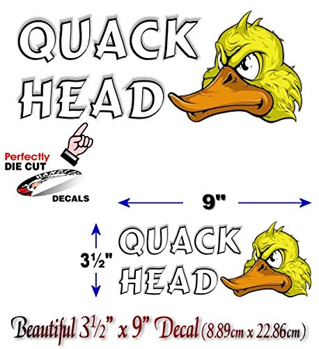 Quack Head 9" Decal-Street Legal Decals