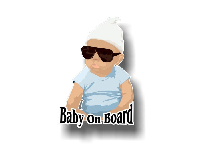 Hangover Carlos Baby On Board 7" Decal -Street Legal Decals