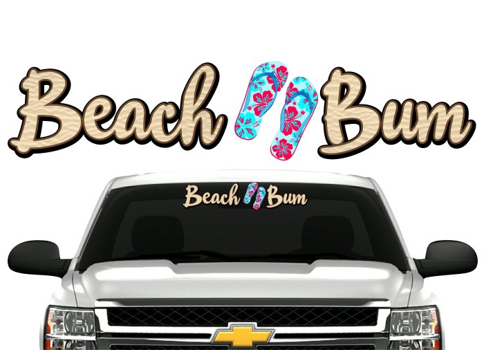 Beach Bum Decals -Street Legal Decals