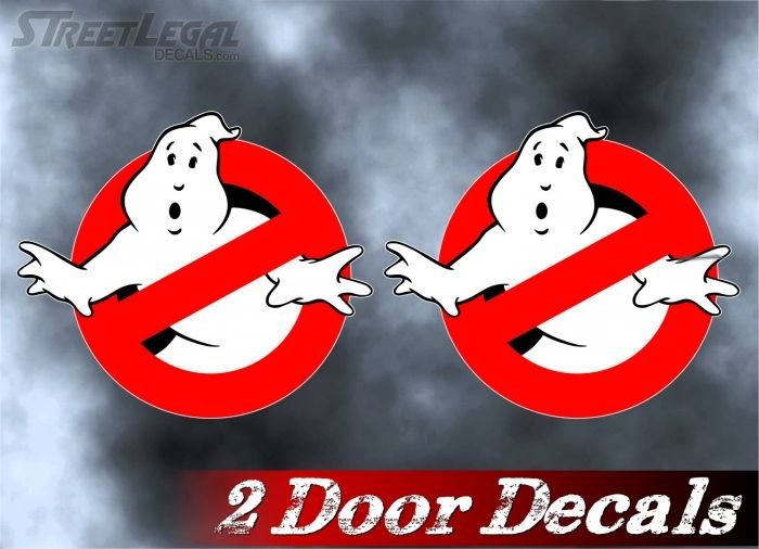 10 Piece GHOSTBUSTERS ECTO-1 Vehicle Decals Halloween Ghost Prop Vinyl Car Decal Set -Street Legal Decals