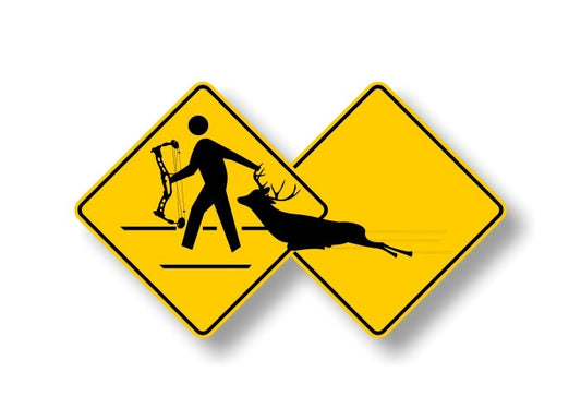 Hunter Dragging Killed Deer 9" Decal -Street Legal Decals