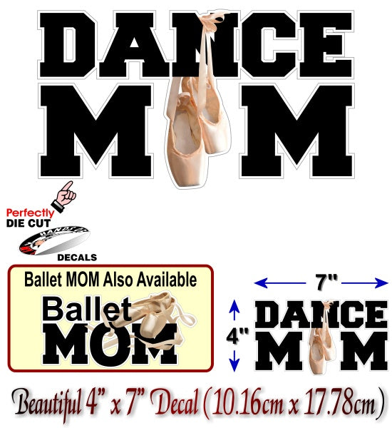 Dance Mom 7" Decal (2 Design Choices) -Street Legal Decals