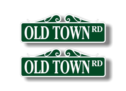 (2) Old Town Rd 9'' Decals -Street Legal Decals