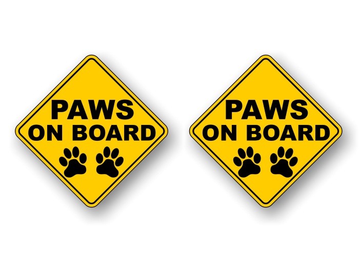 Paws on Board Decals -Street Legal Decals