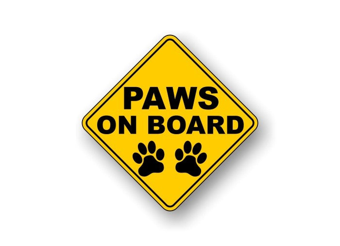 Paws on Board Decals -Street Legal Decals